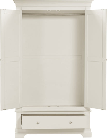 Bordeaux 2 Door Wardrobe - Ivory