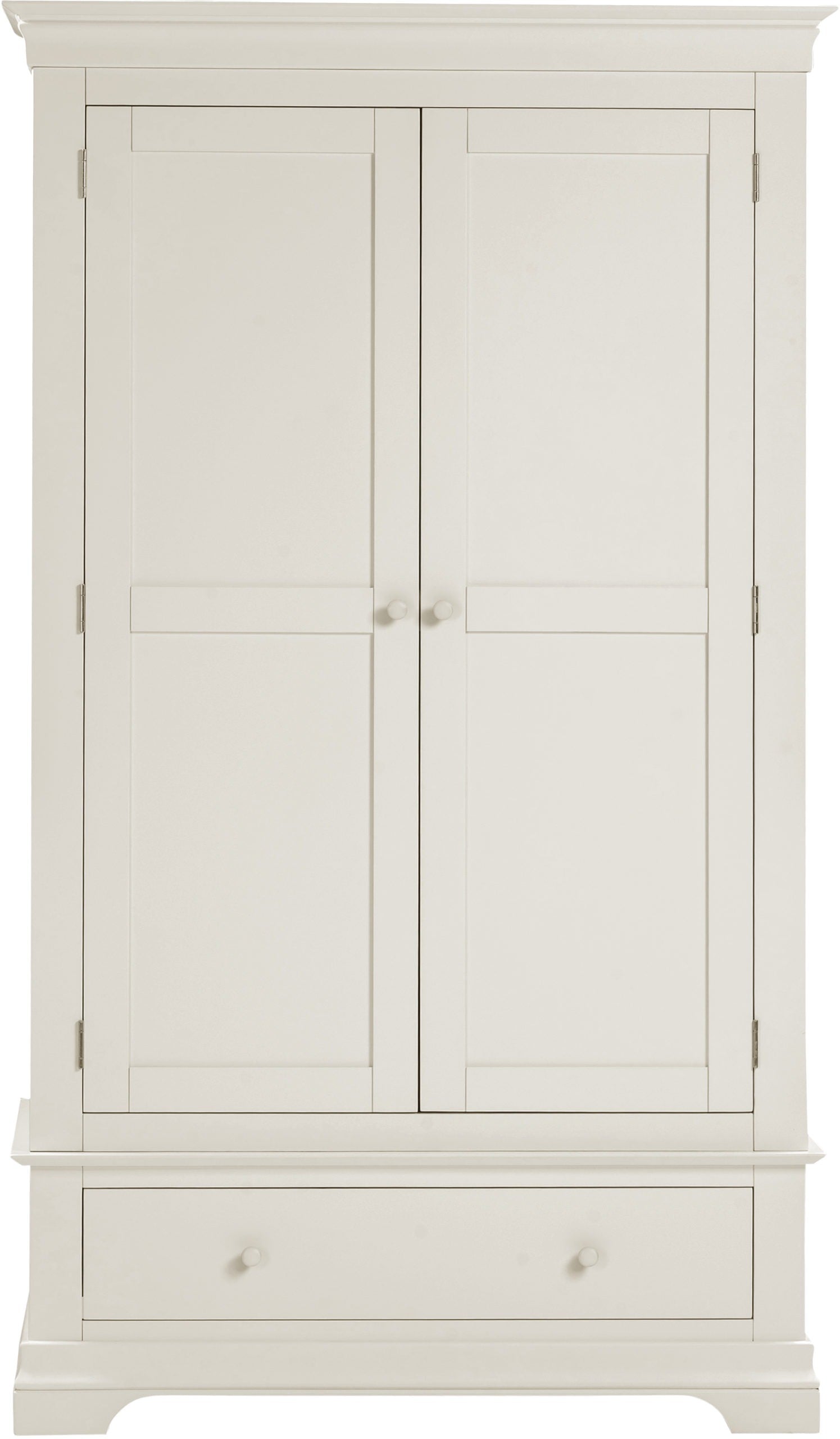 Bordeaux 2 Door Wardrobe - Ivory