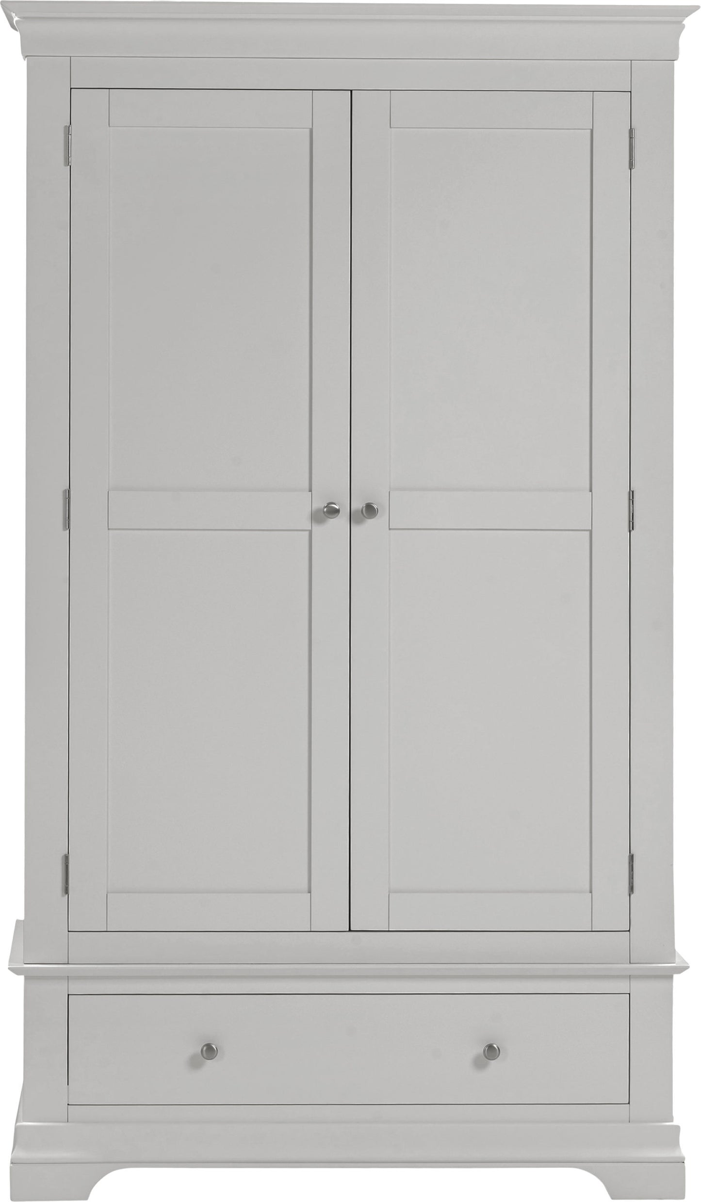 Bordeaux 2 Door Wardrobe - Pebble Grey