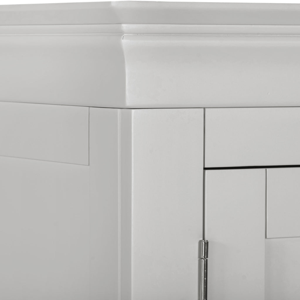 Bordeaux 2 Door Wardrobe - Pebble Grey