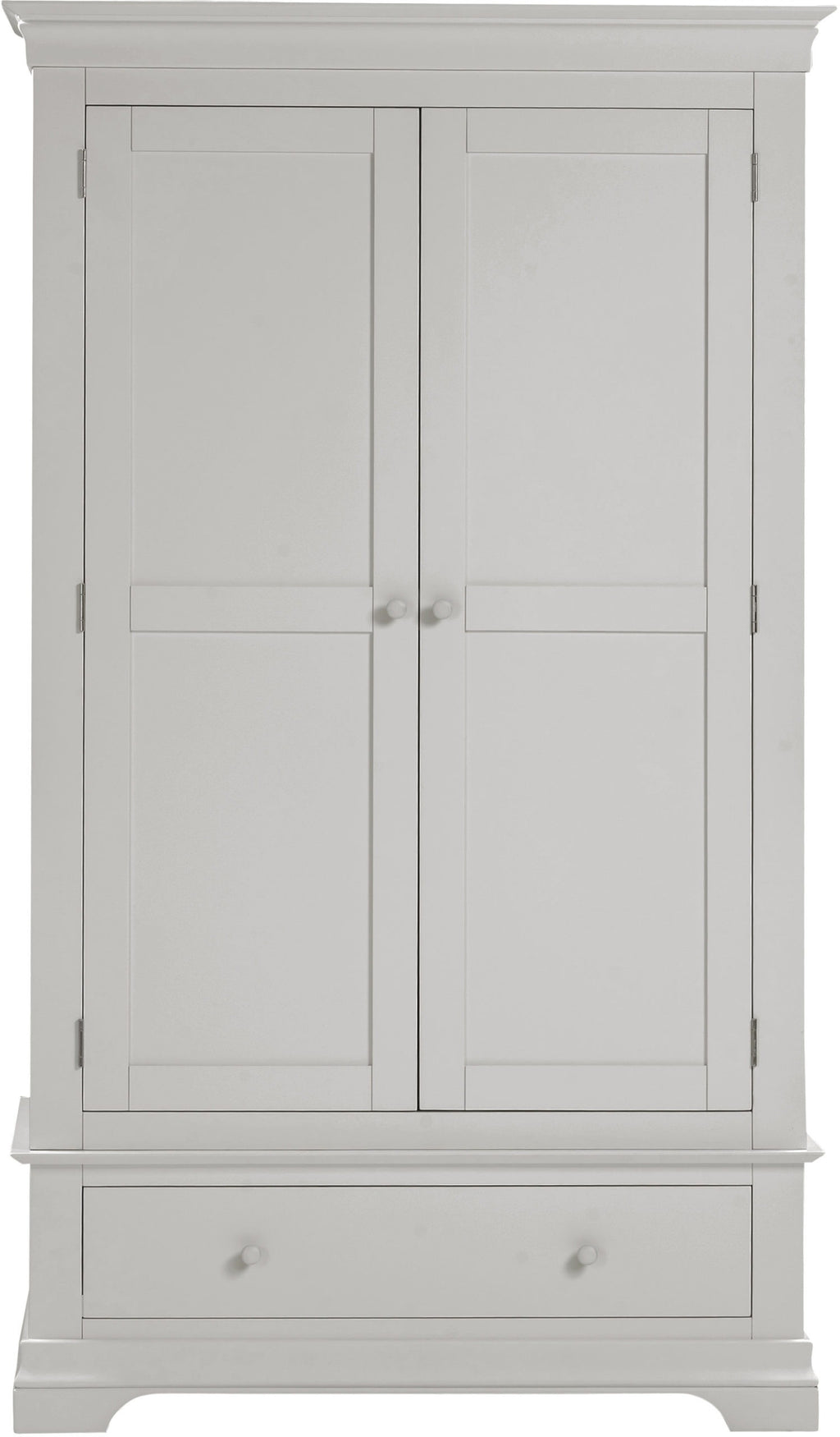 Bordeaux 2 Door Wardrobe - Pebble Grey
