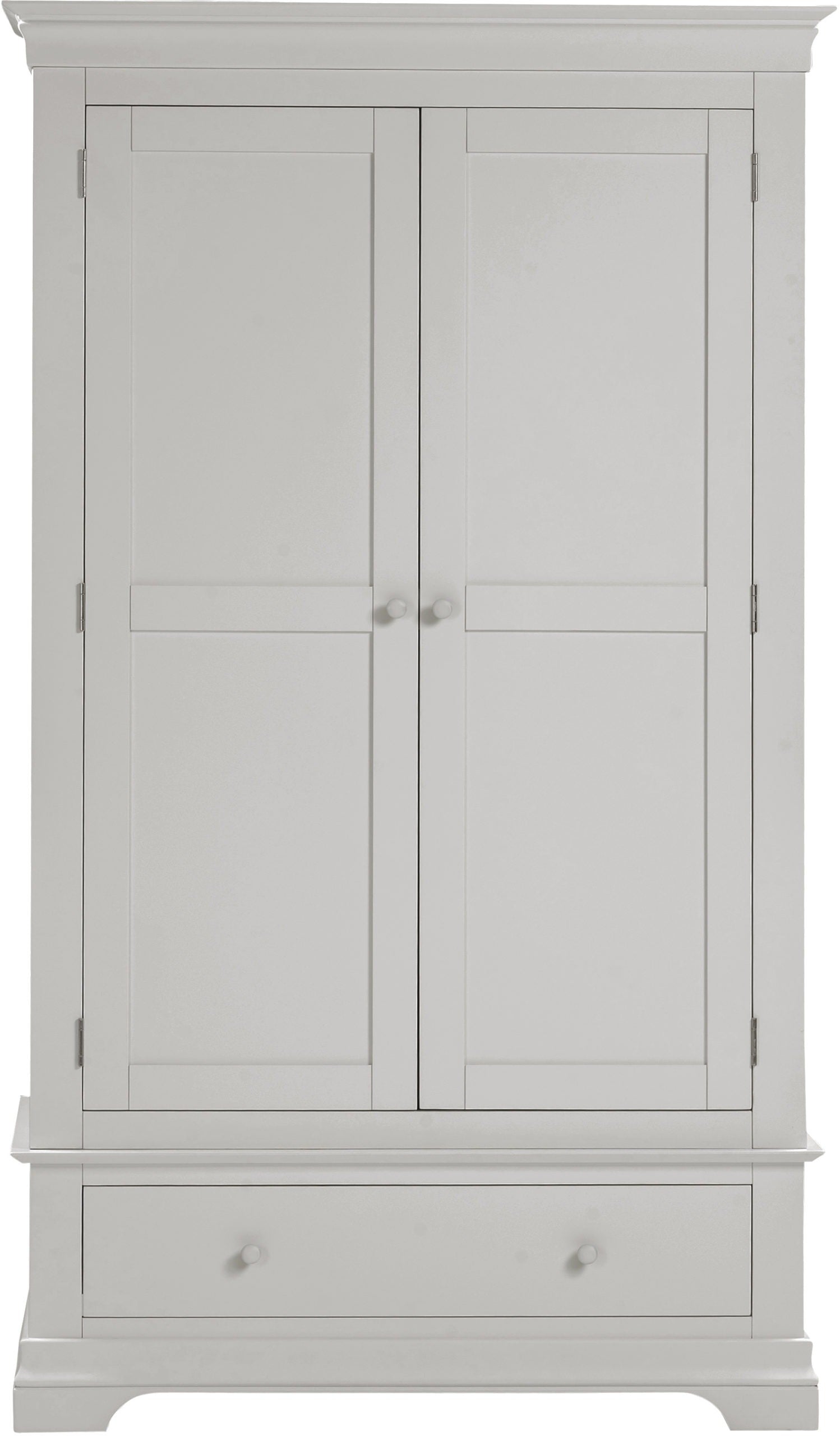 Bordeaux 2 Door Wardrobe - Pebble Grey