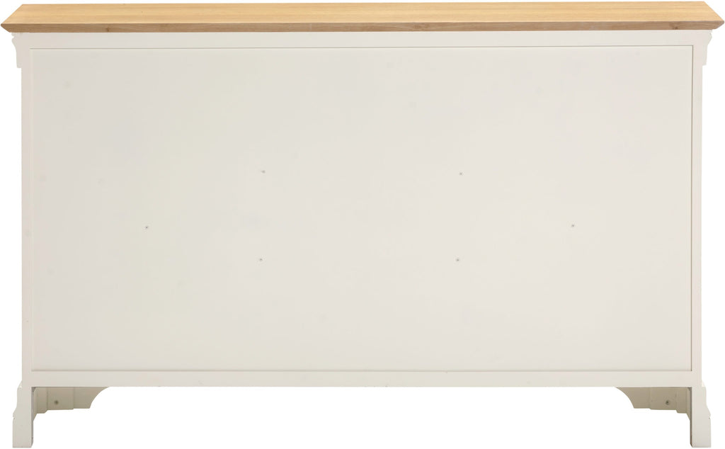 Bordeaux 2 Door 3 Drawer Sideboard - Ivory/Oak