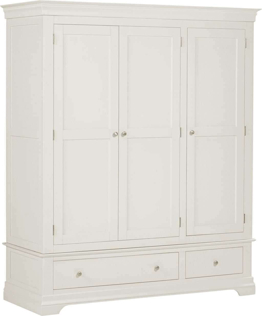 Bordeaux 3 Door Wardrobe - Ivory