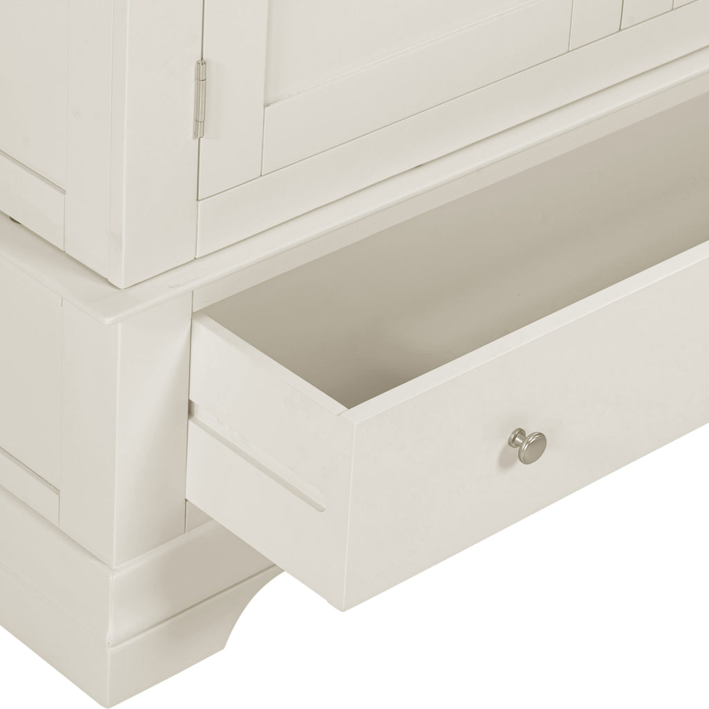 Bordeaux 3 Door Wardrobe - Ivory