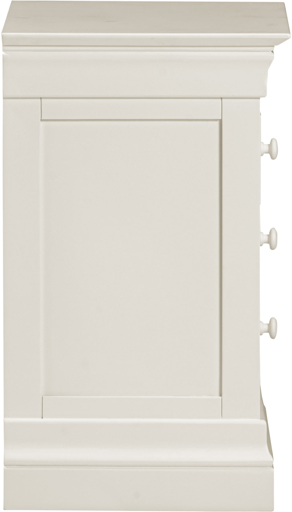 Bordeaux 3 Drawer Bedside - Ivory