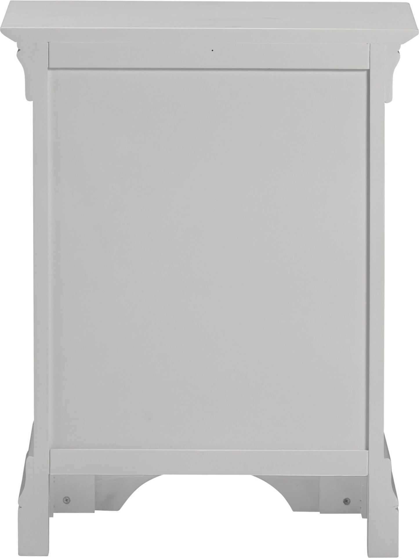 Bordeaux 3 Drawer Bedside - Pebble Grey