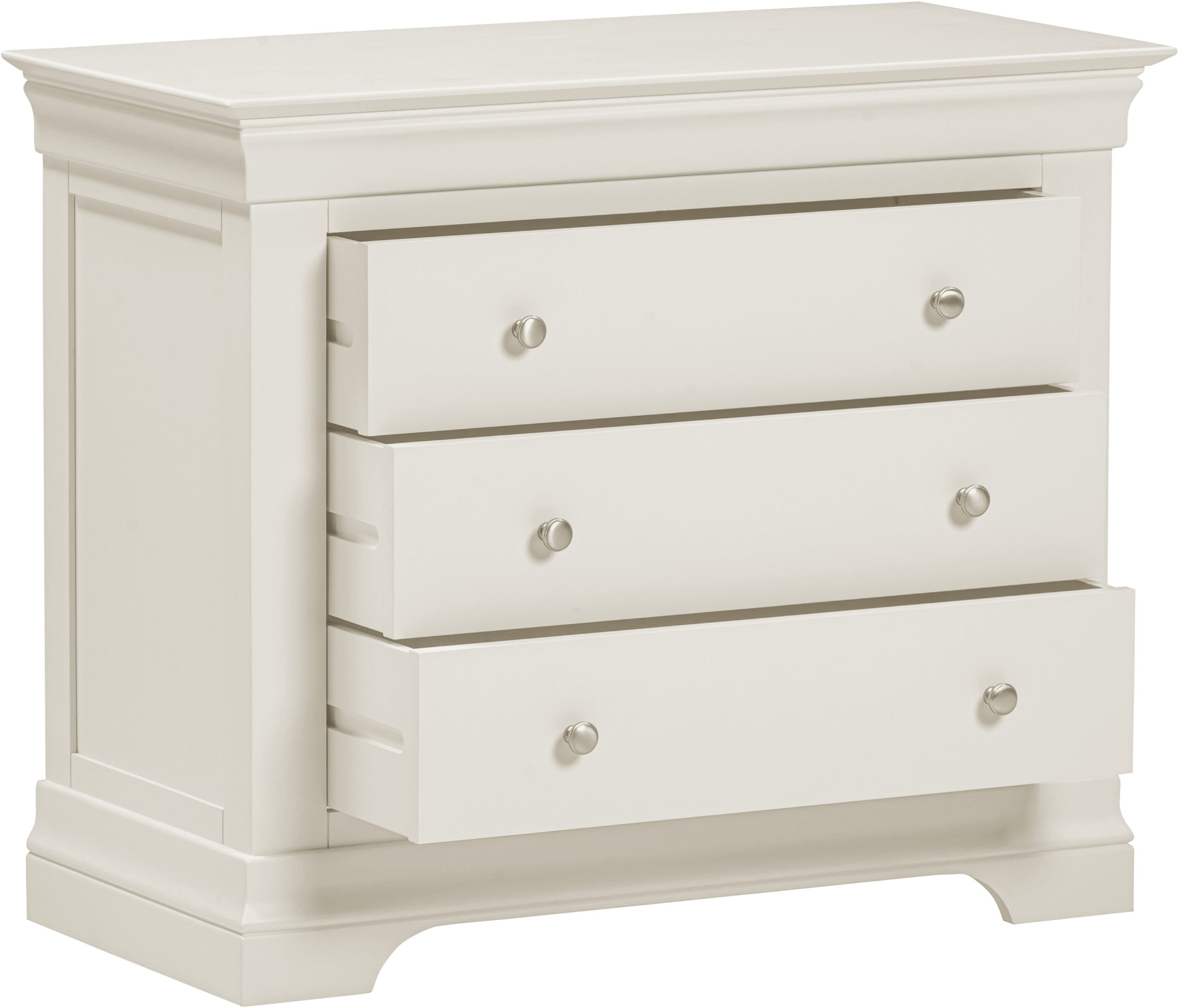 Bordeaux 3 Drawer Chest - Ivory