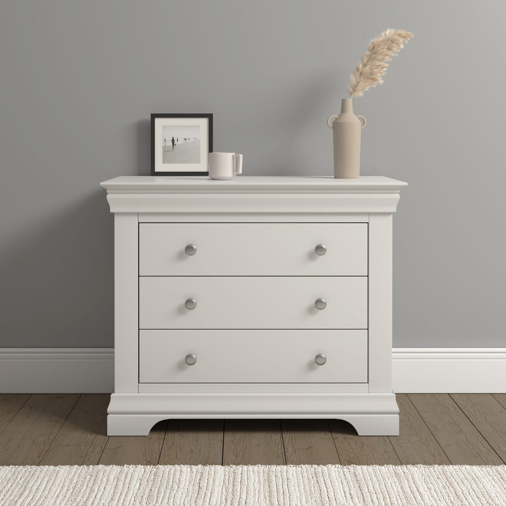 Bordeaux 3 Drawer Chest - Ivory