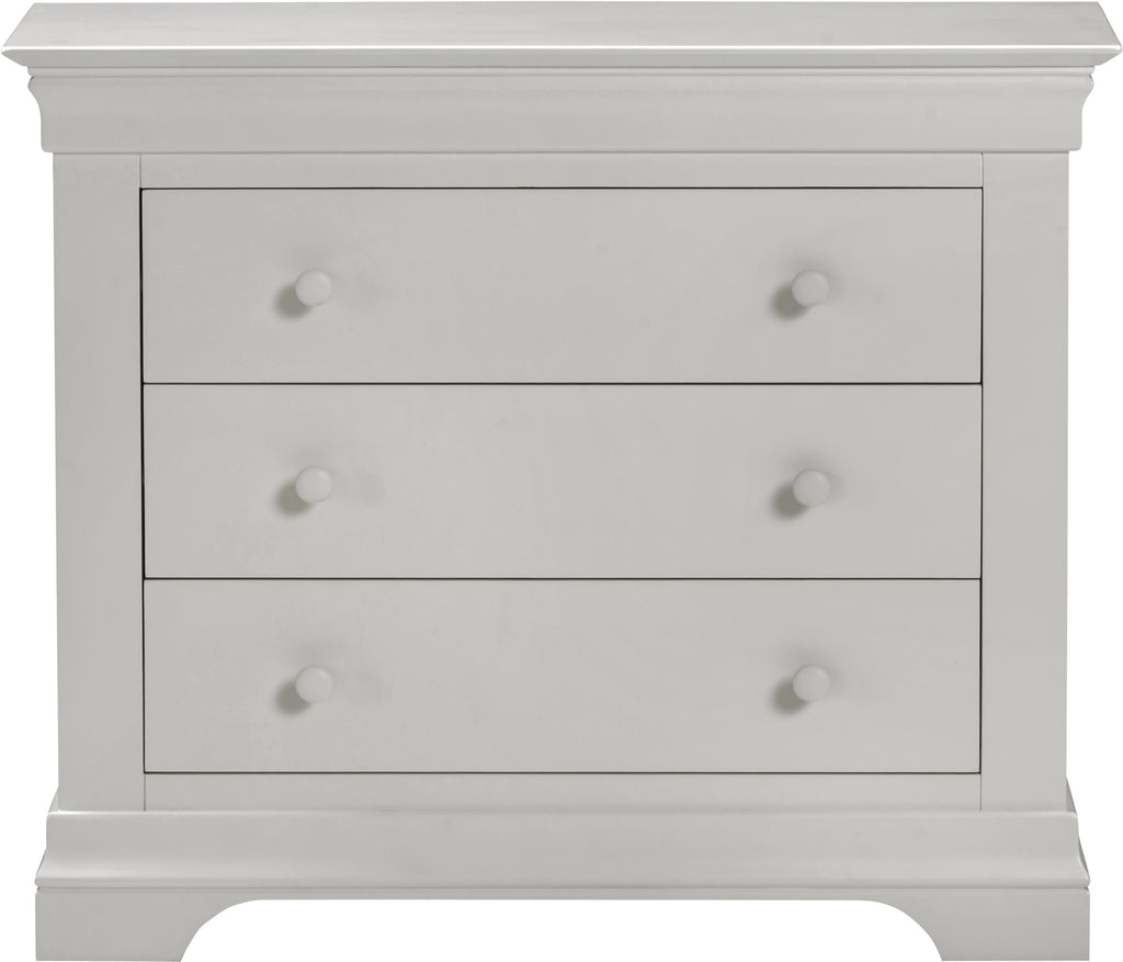 Bordeaux 3 Drawer Chest - Pebble Grey