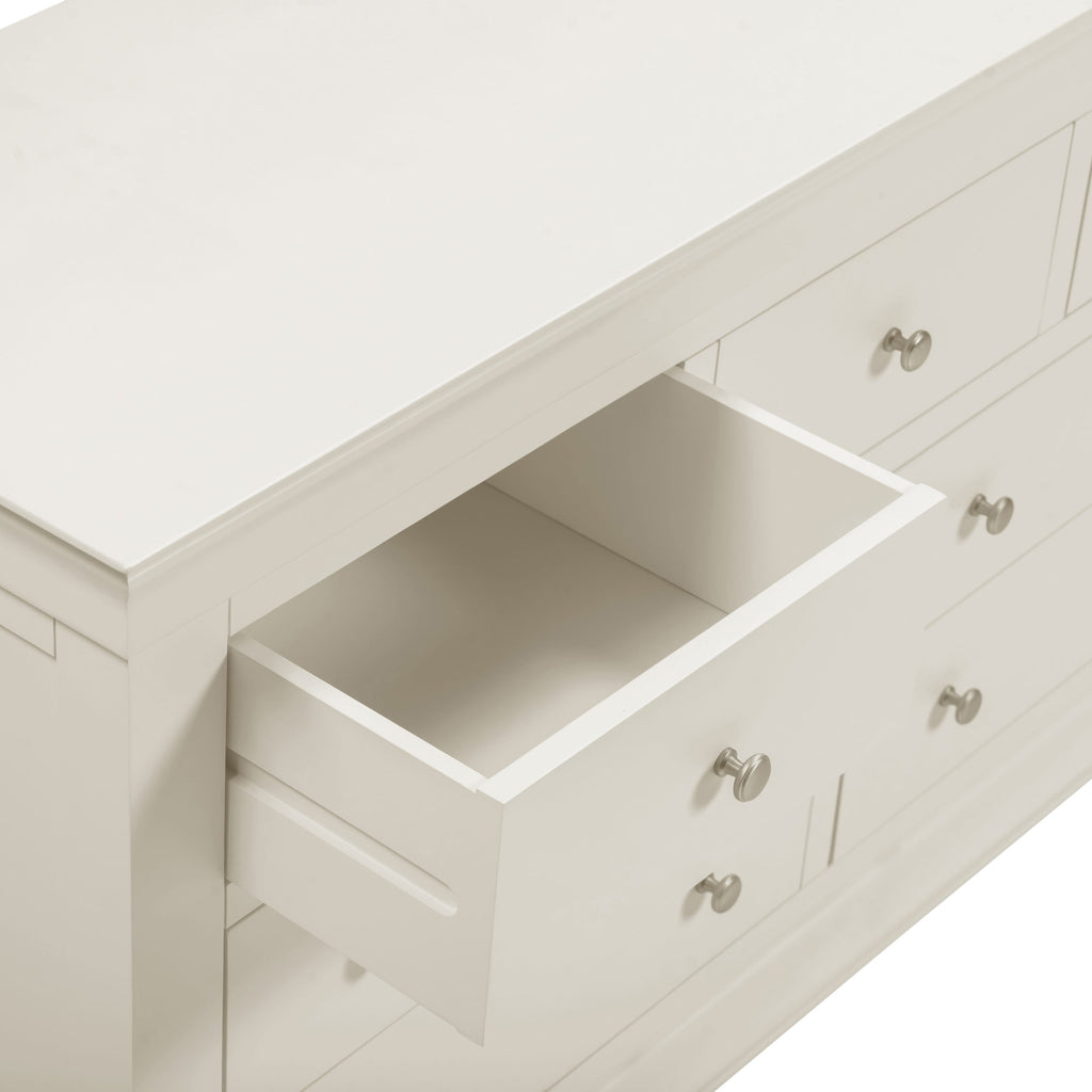 Bordeaux 3+2 Drawer Chest - Ivory