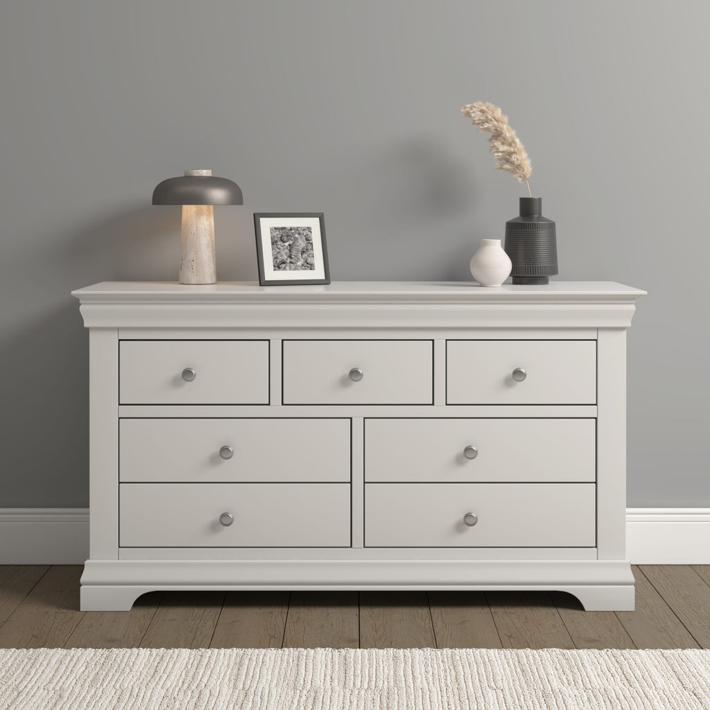 Bordeaux 3+2 Drawer Chest - Ivory