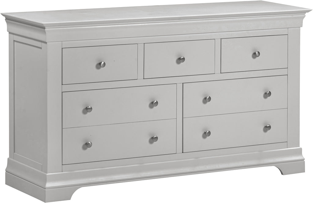 Bordeaux 3+2 Drawer Chest - Pebble Grey