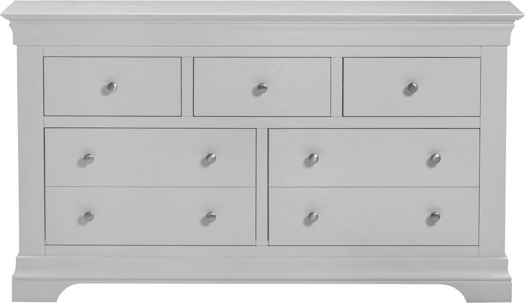 Bordeaux 3+2 Drawer Chest - Pebble Grey