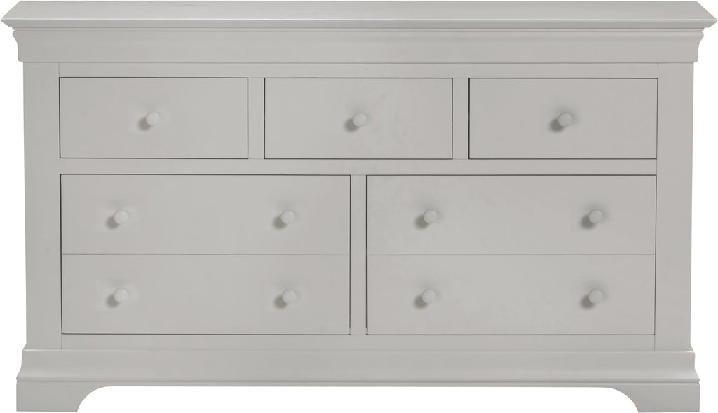 Bordeaux 3+2 Drawer Chest - Pebble Grey