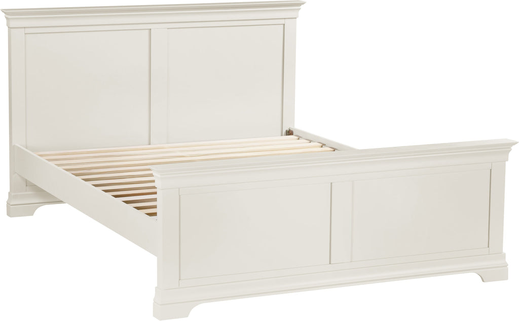 Bordeaux 5' High End Bed - Ivory