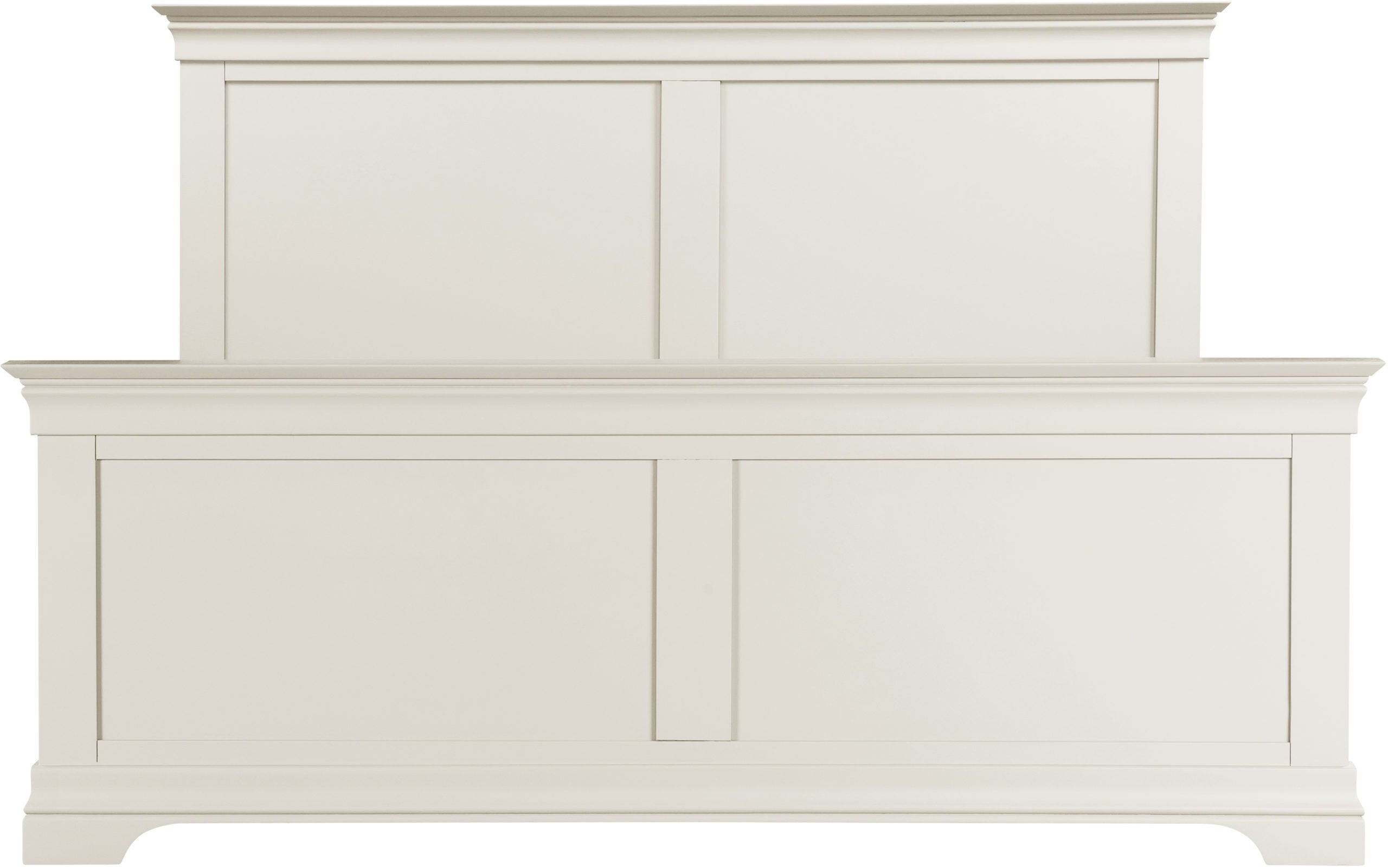 Bordeaux 5' High End Bed - Ivory