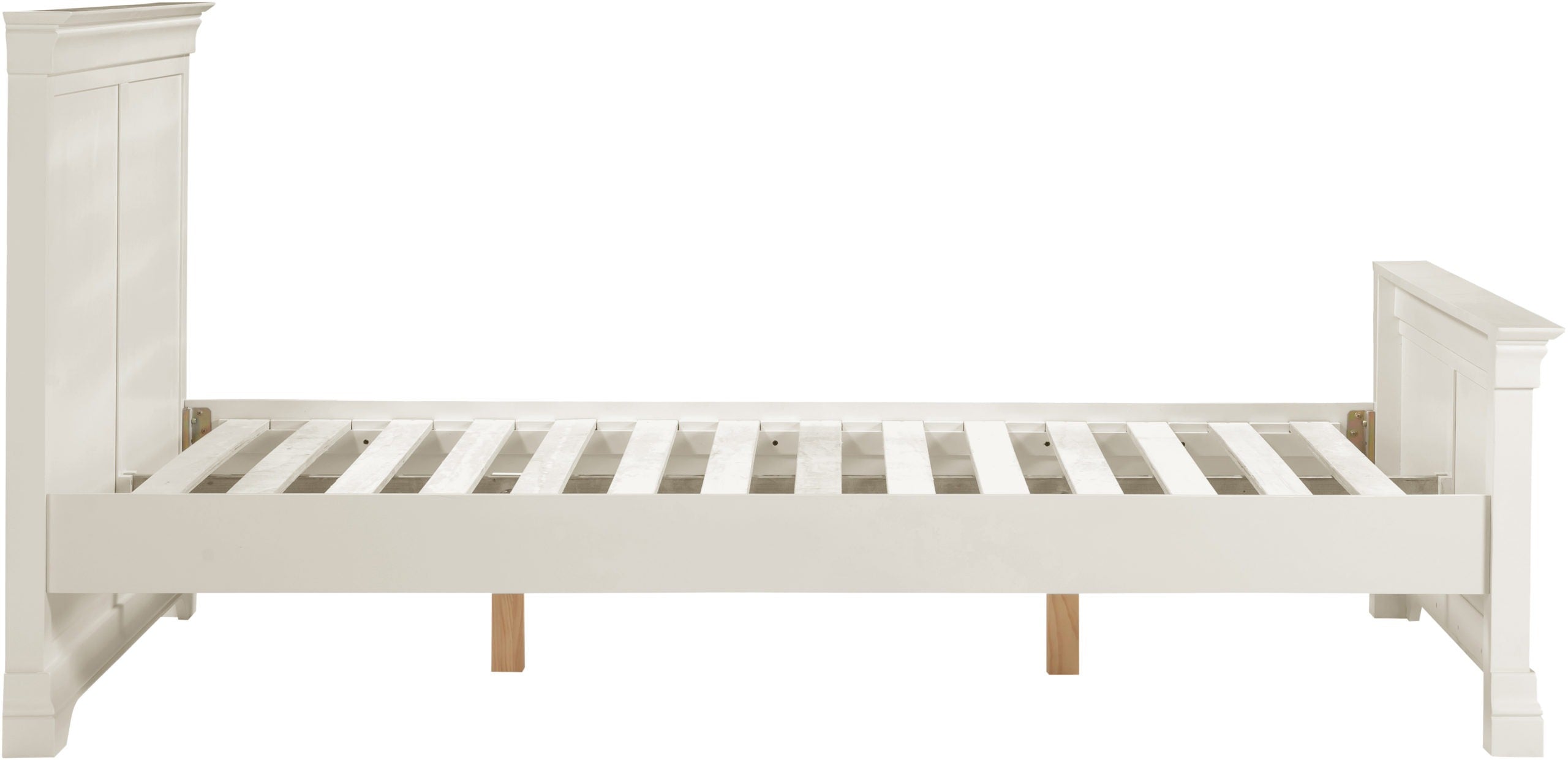 Bordeaux 5' High End Bed - Ivory