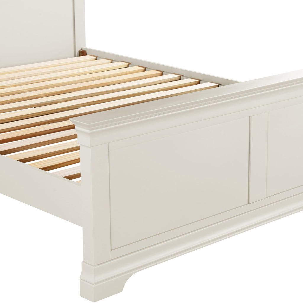 Bordeaux 5' High End Bed - Ivory