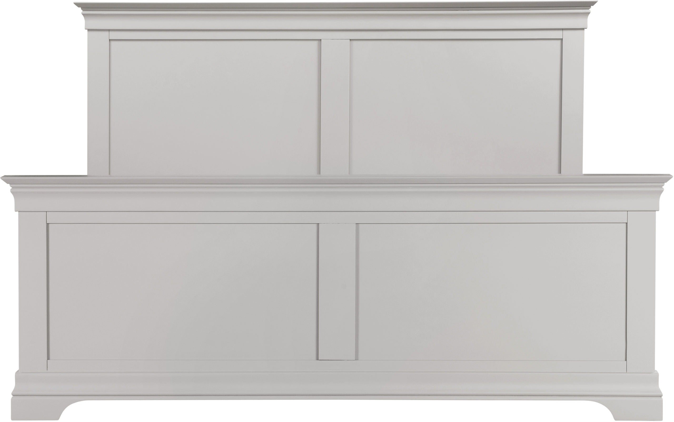 Bordeaux 5' High End Bed - Pebble Grey