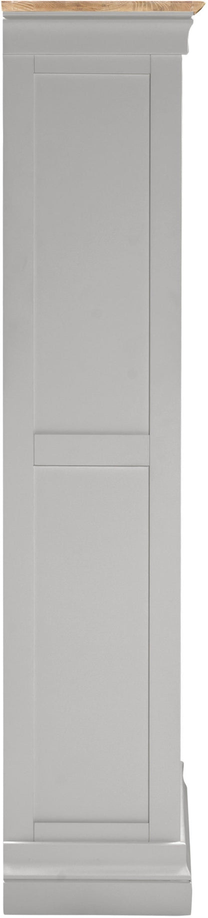 Bordeaux Bookcase - Pebble Grey/Oak