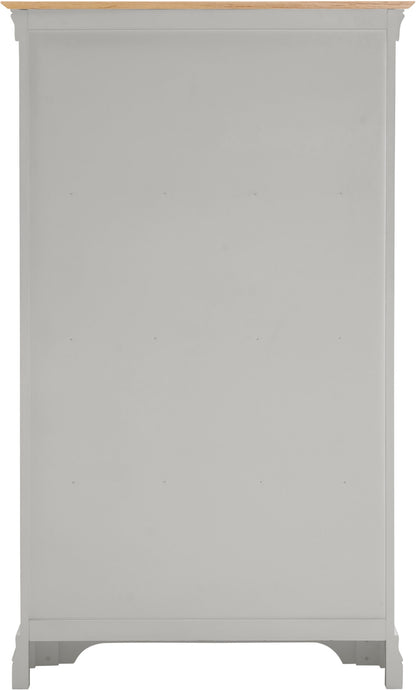 Bordeaux Bookcase - Pebble Grey/Oak