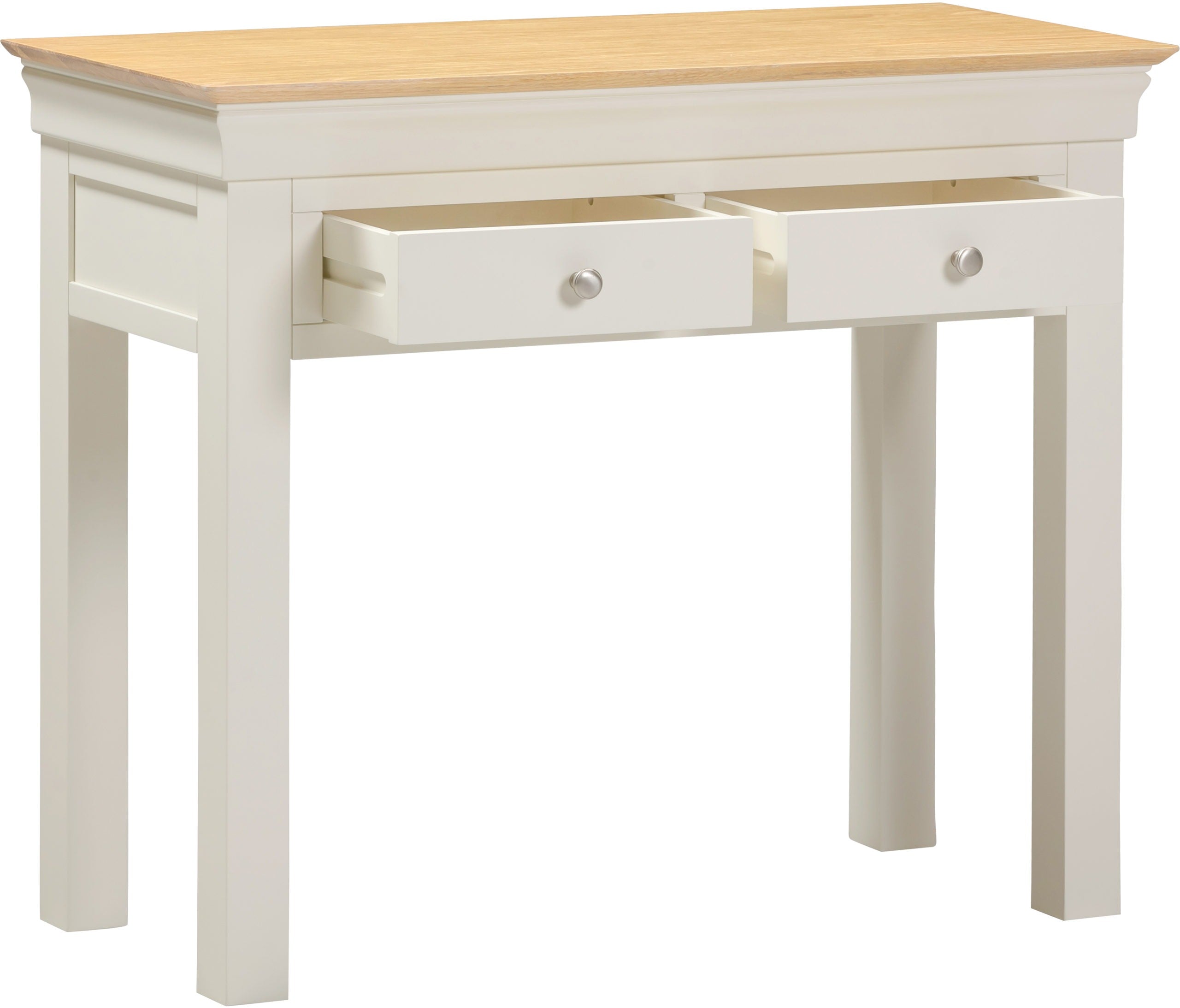 Bordeaux Console Table - Ivory/Oak