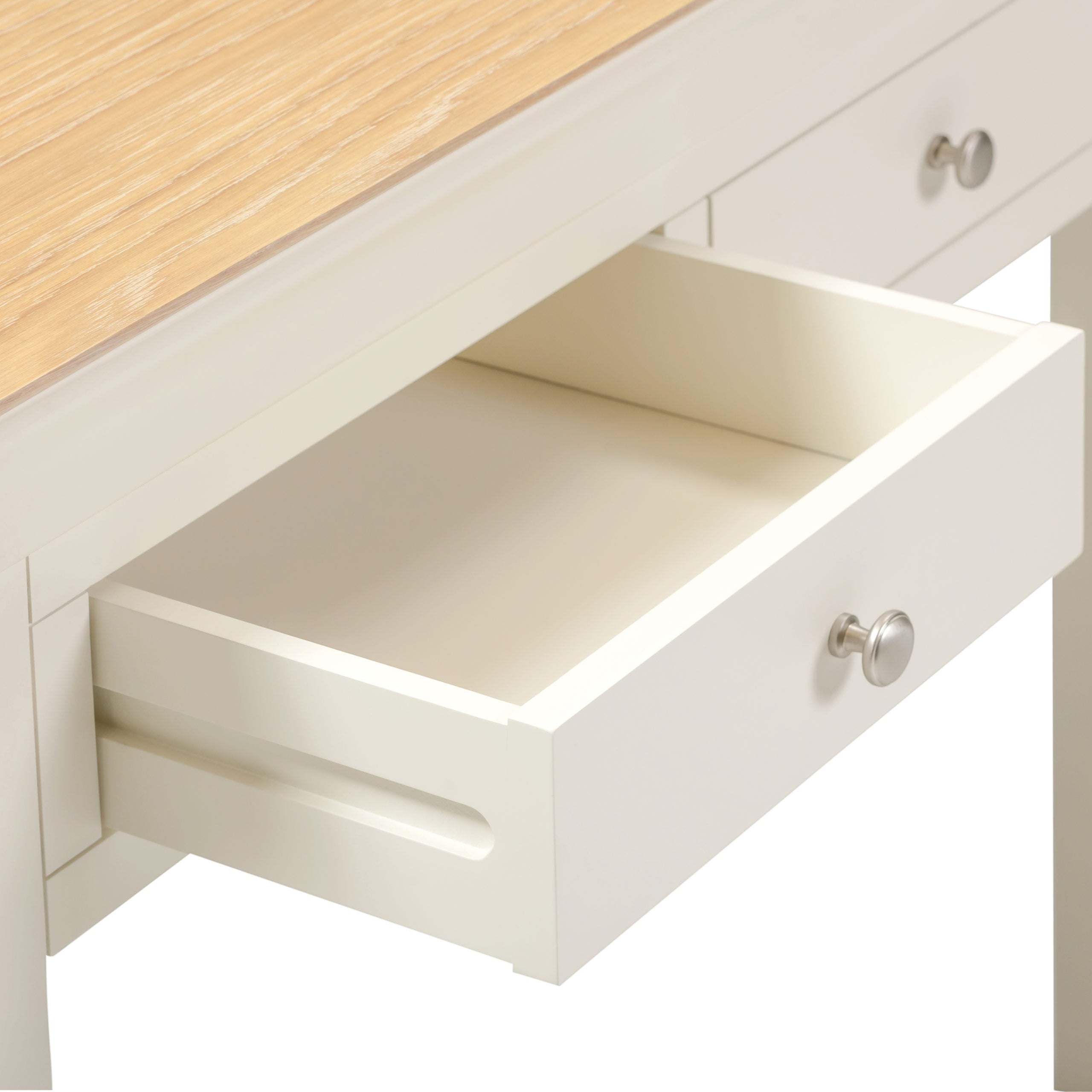 Bordeaux Console Table - Ivory/Oak