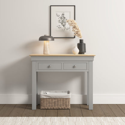 Bordeaux Console Table - Pebble Grey/Oak