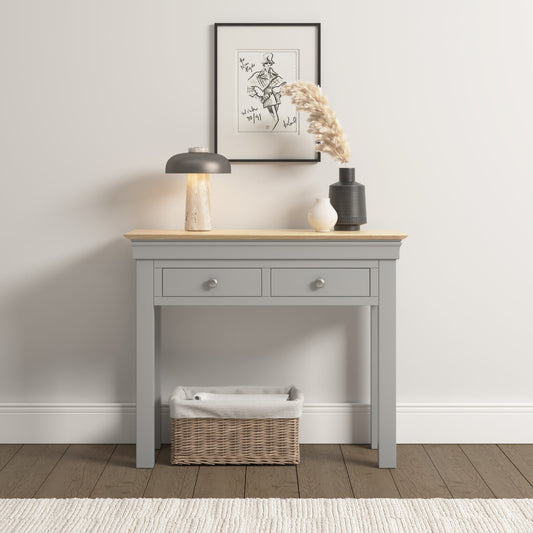 Bordeaux Console Table - Pebble Grey/Oak