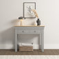 Bordeaux Console Table - Pebble Grey/Oak