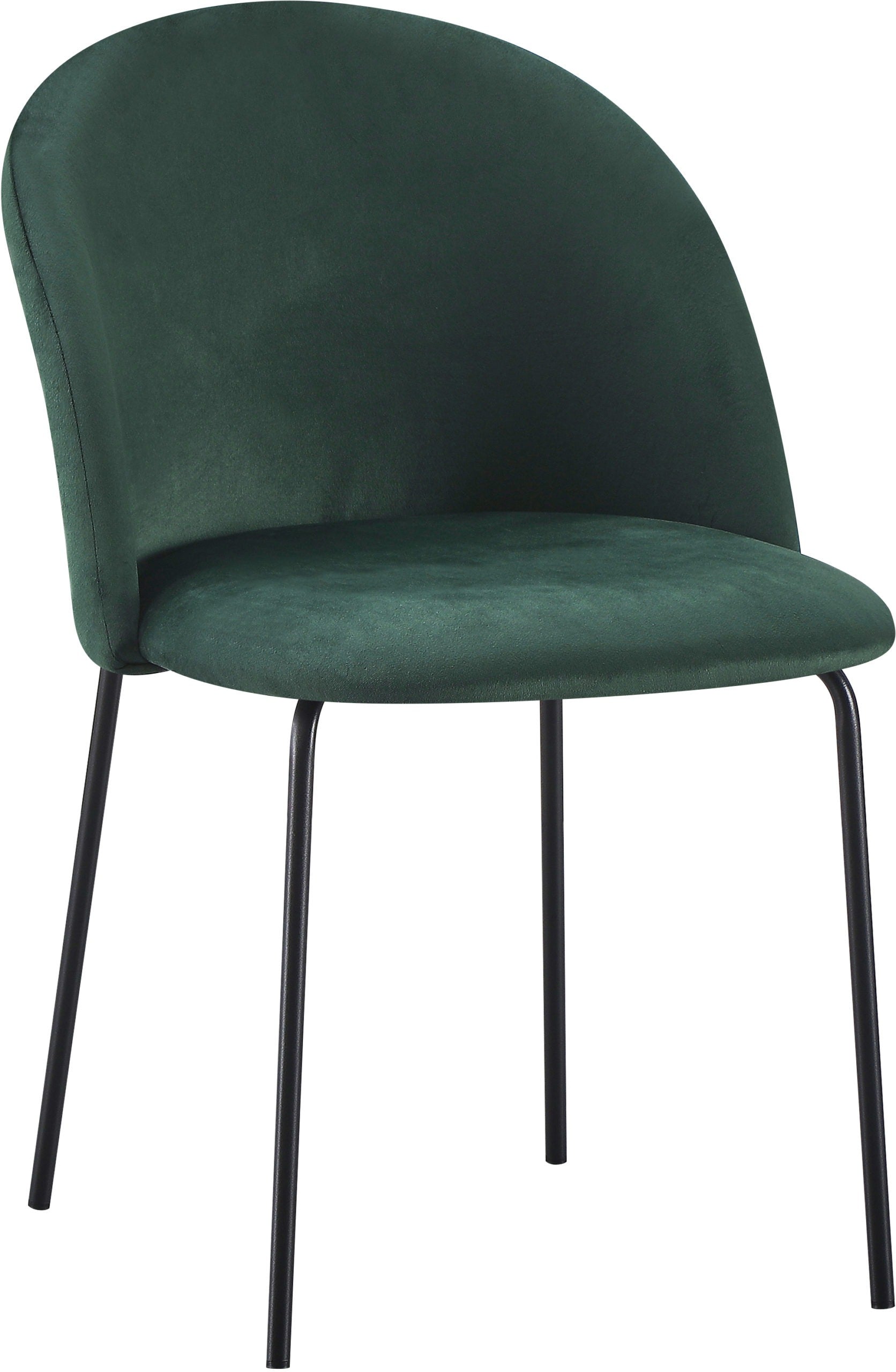 Boston Dining Chair (X4 Per Box) - Emerald Green Velvet