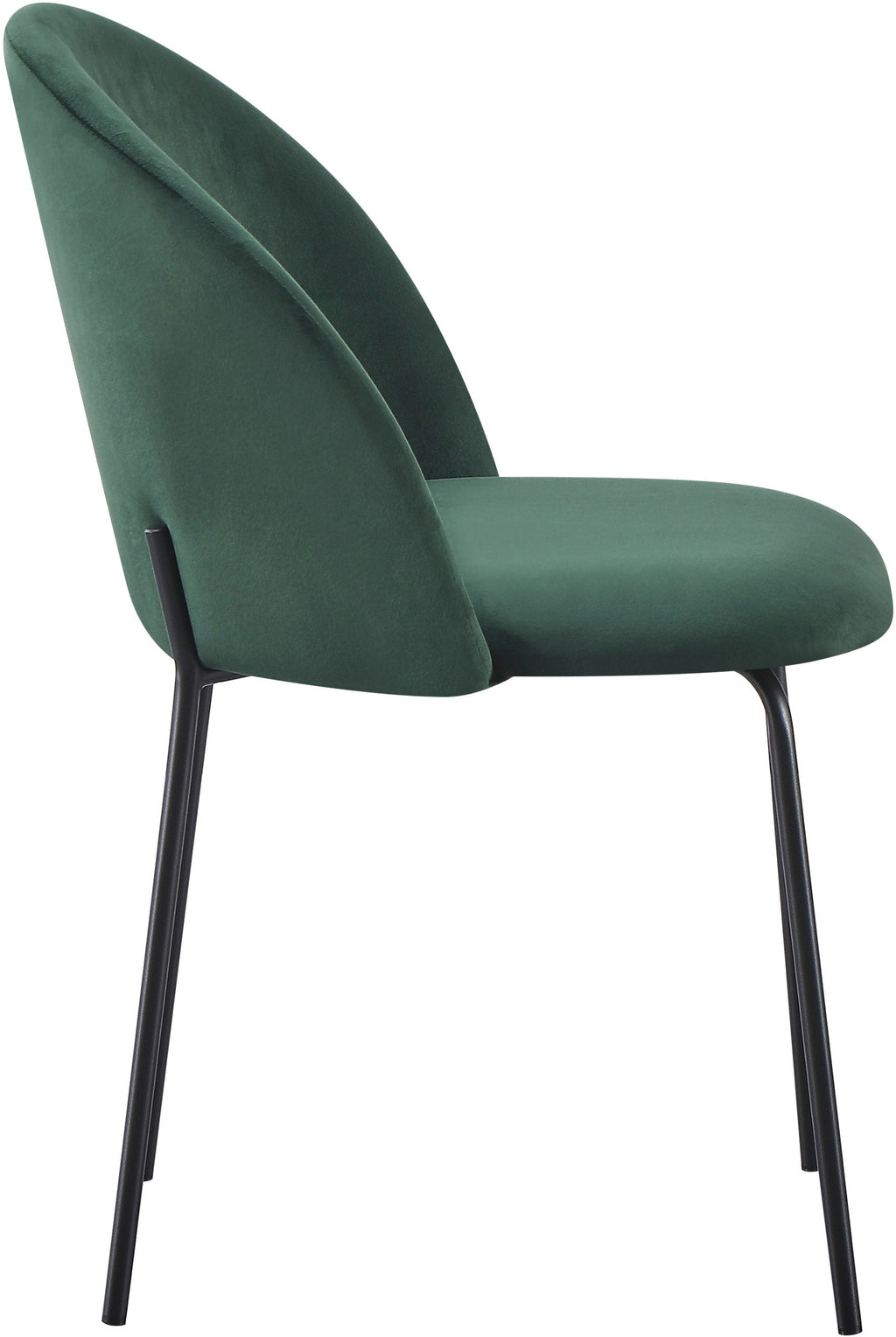 Boston Dining Chair (X4 Per Box) - Emerald Green Velvet