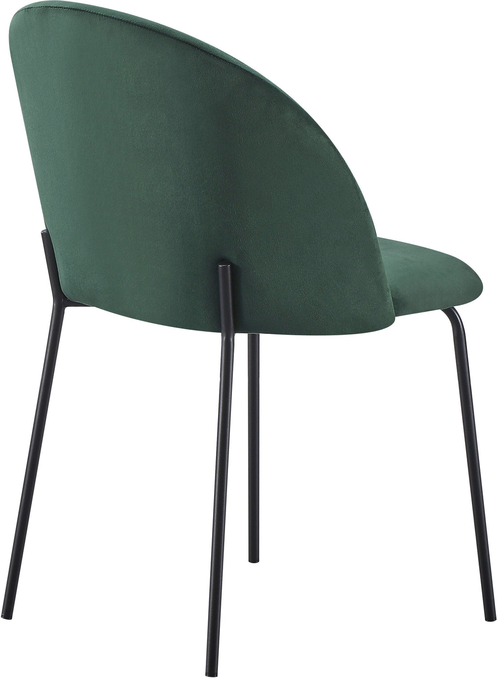 Boston Dining Chair (X4 Per Box) - Emerald Green Velvet