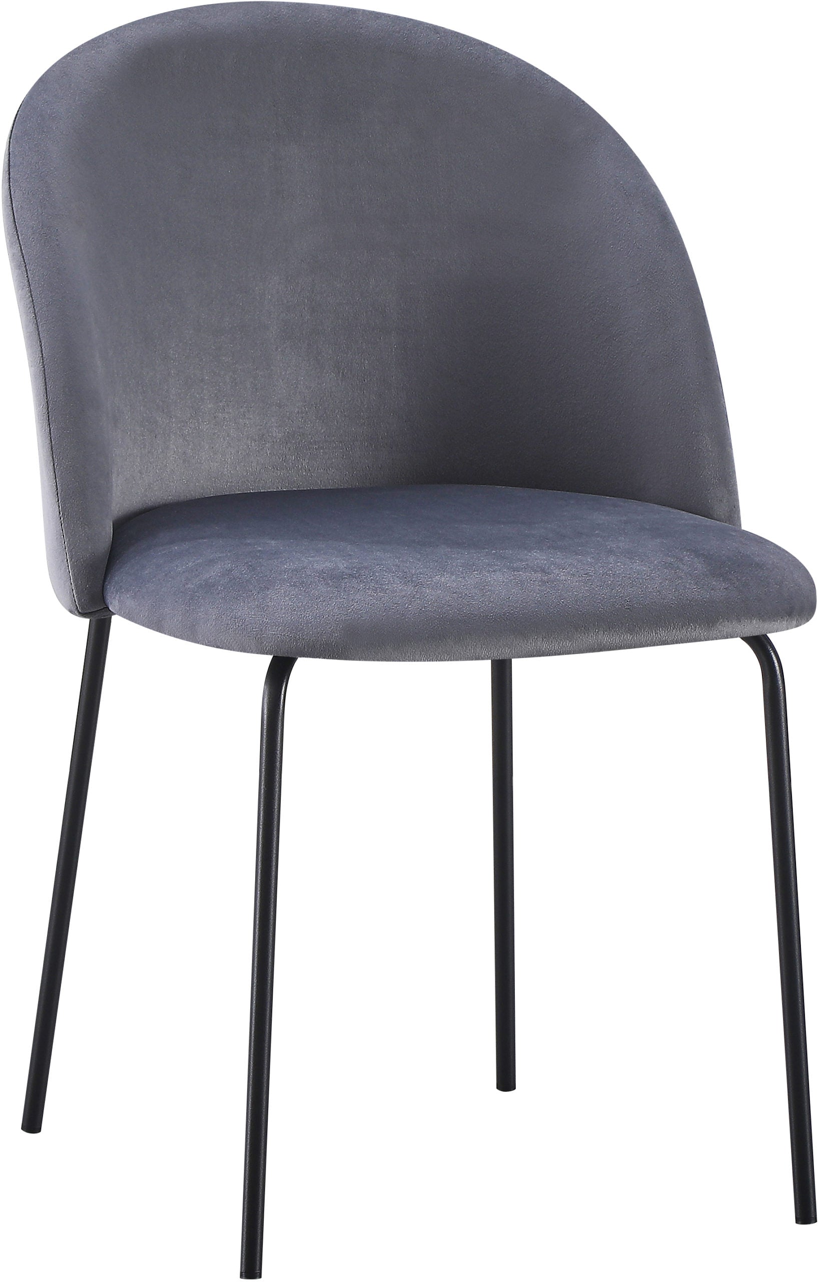 Boston Dining Chair (X4 Per Box) - Grey Velvet