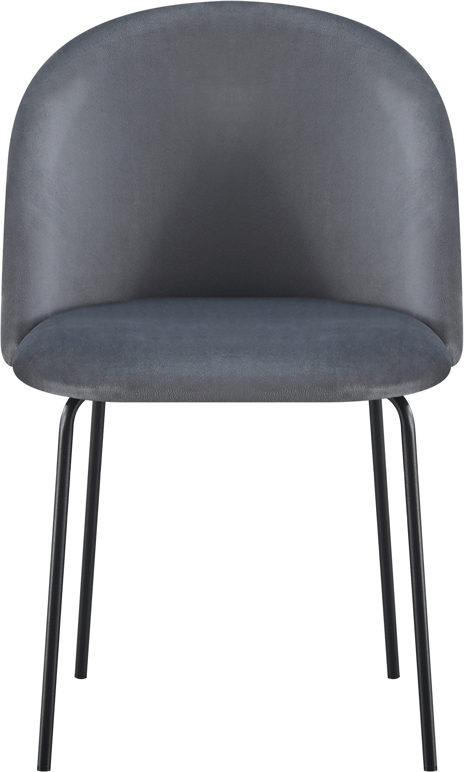 Boston Dining Chair (X4 Per Box) - Grey Velvet