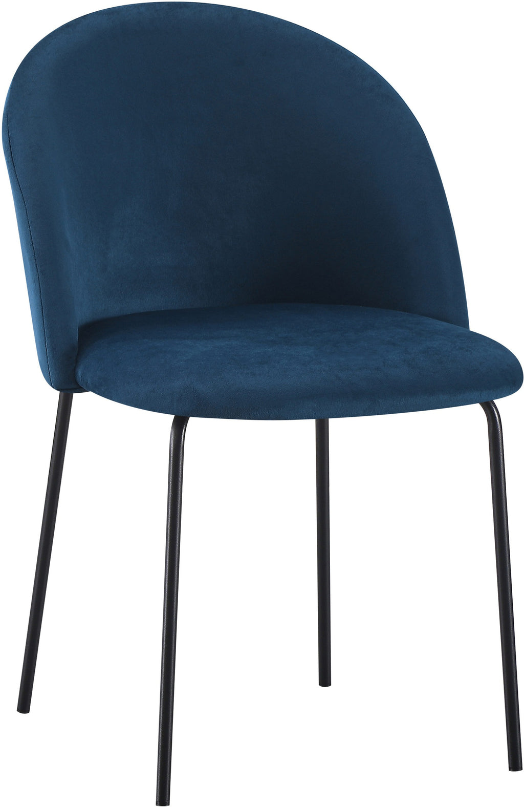 Boston Dining Chair (X4 Per Box) - Sapphire Blue Velvet
