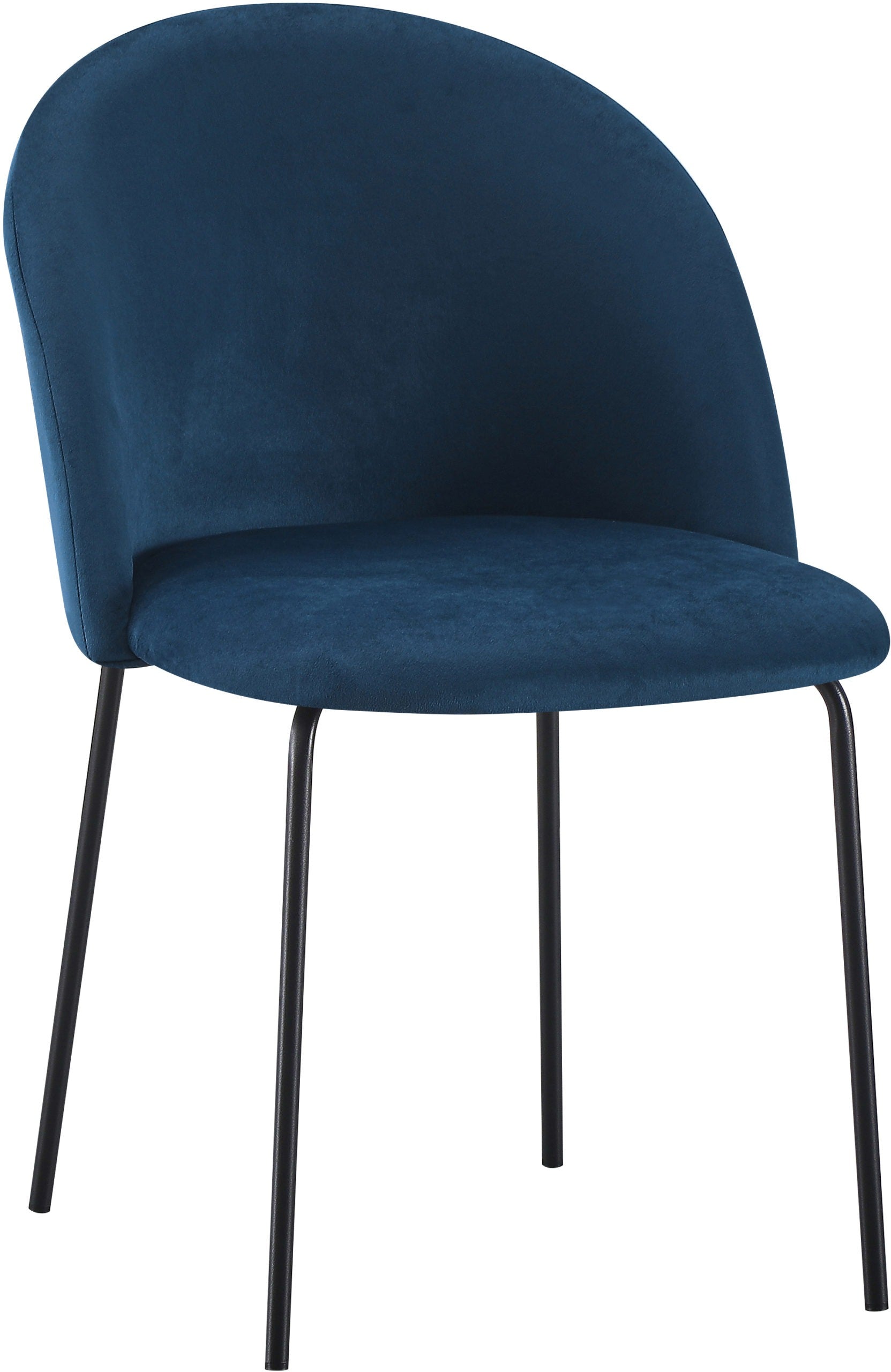 Boston Dining Chair (X4 Per Box) - Sapphire Blue Velvet