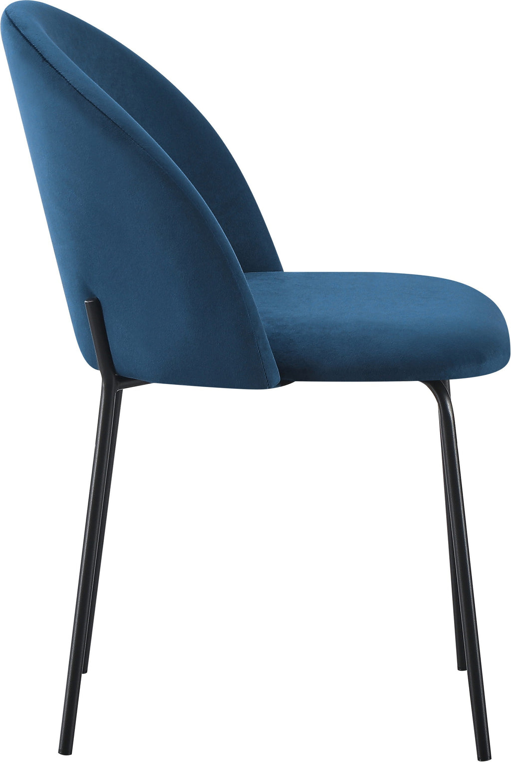 Boston Dining Chair (X4 Per Box) - Sapphire Blue Velvet