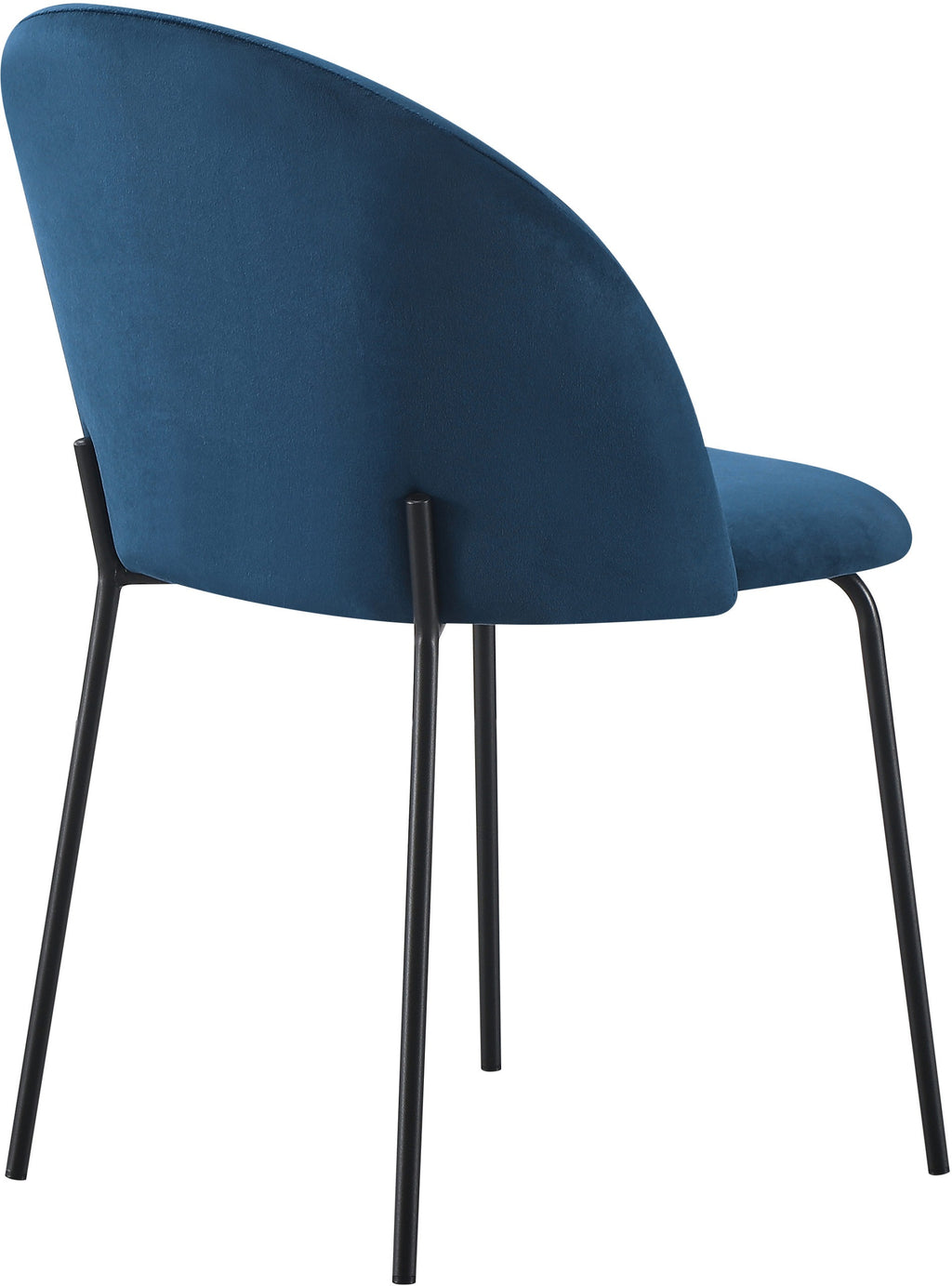 Boston Dining Chair (X4 Per Box) - Sapphire Blue Velvet