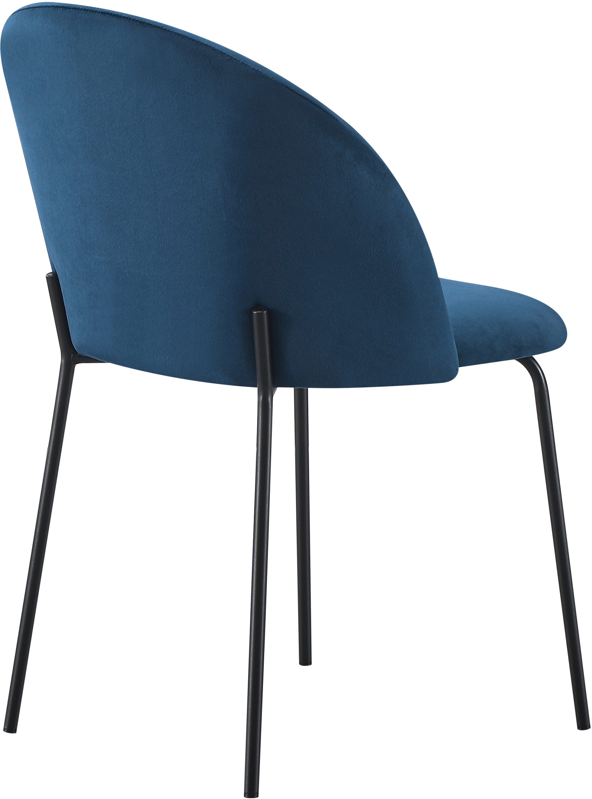 Boston Dining Chair (X4 Per Box) - Sapphire Blue Velvet