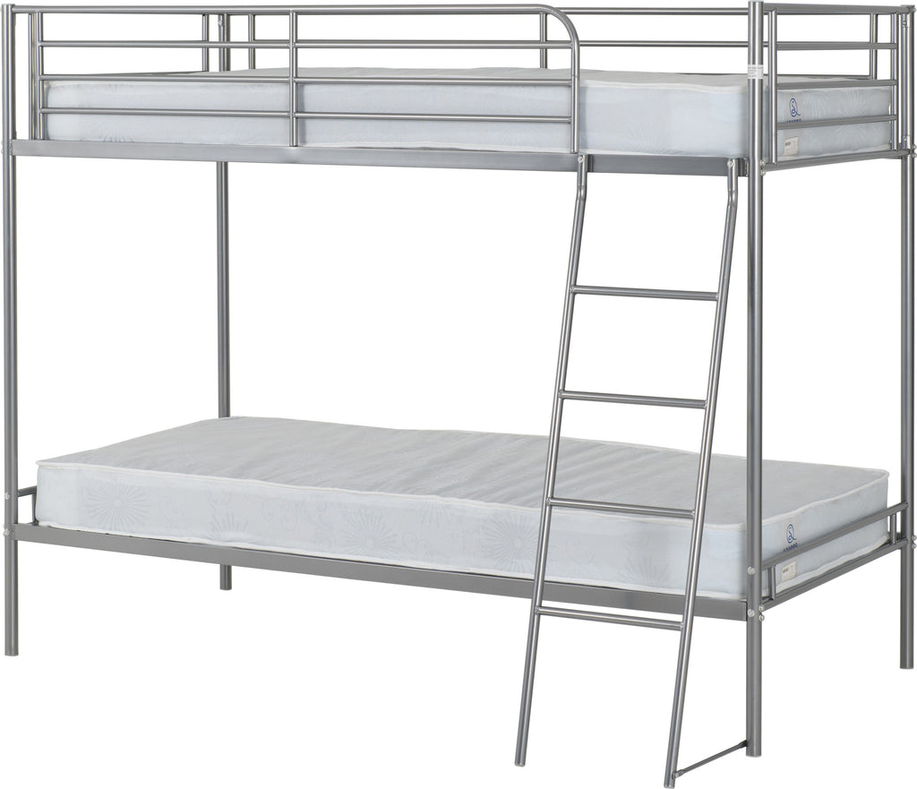 Brandon 3' Bunk Bed - Silver