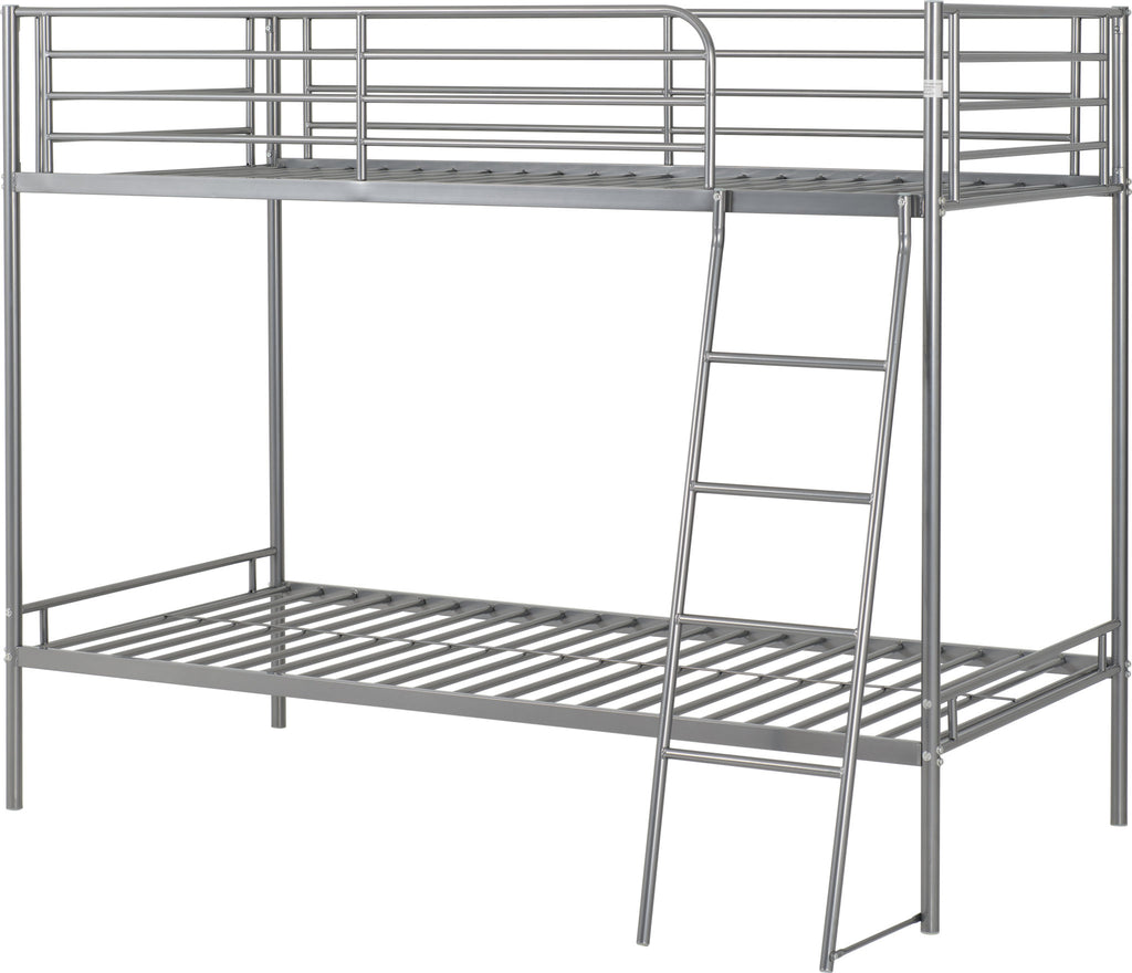Brandon 3' Bunk Bed - Silver