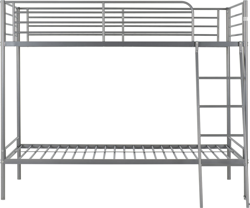 Brandon 3' Bunk Bed - Silver