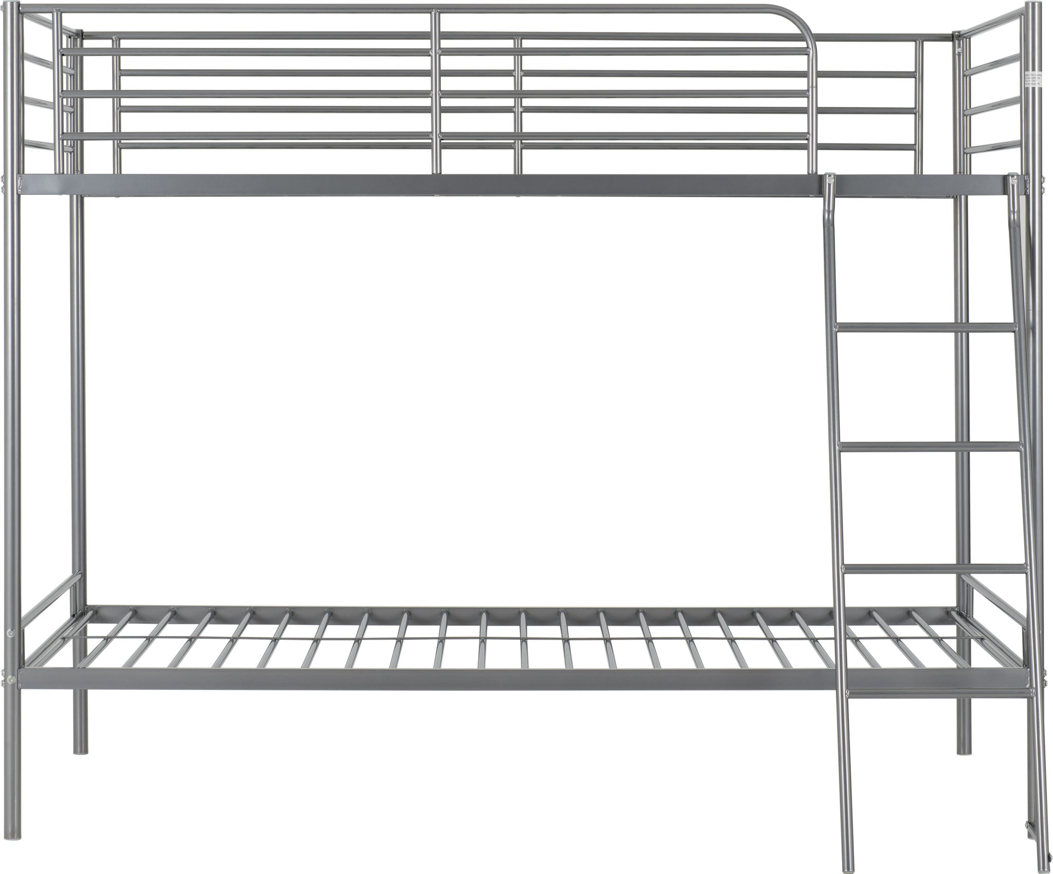 Brandon 3' Bunk Bed - Silver