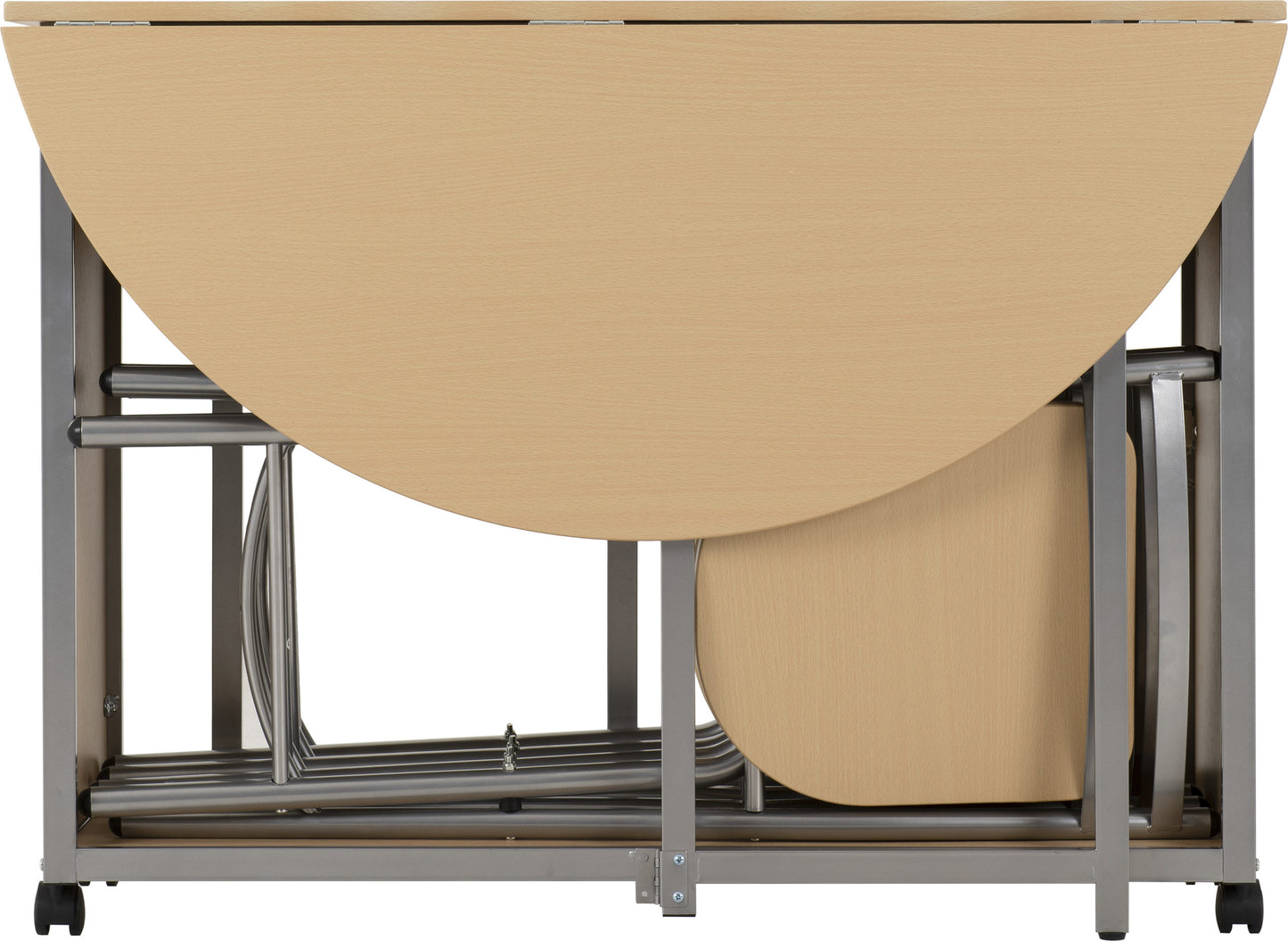 Budget Butterfly Dining Set - Beech/Silver