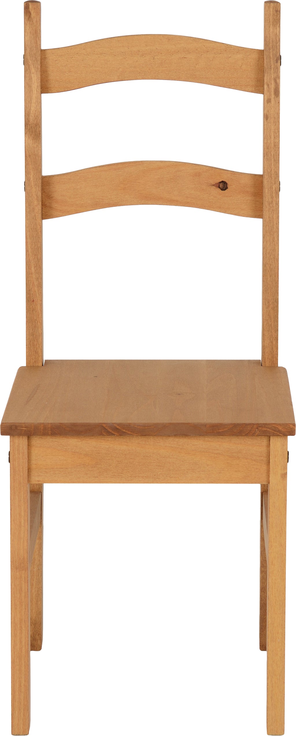 Budget Mexican Dining Chair (X2 Per Box) - Distressed Waxed Pine