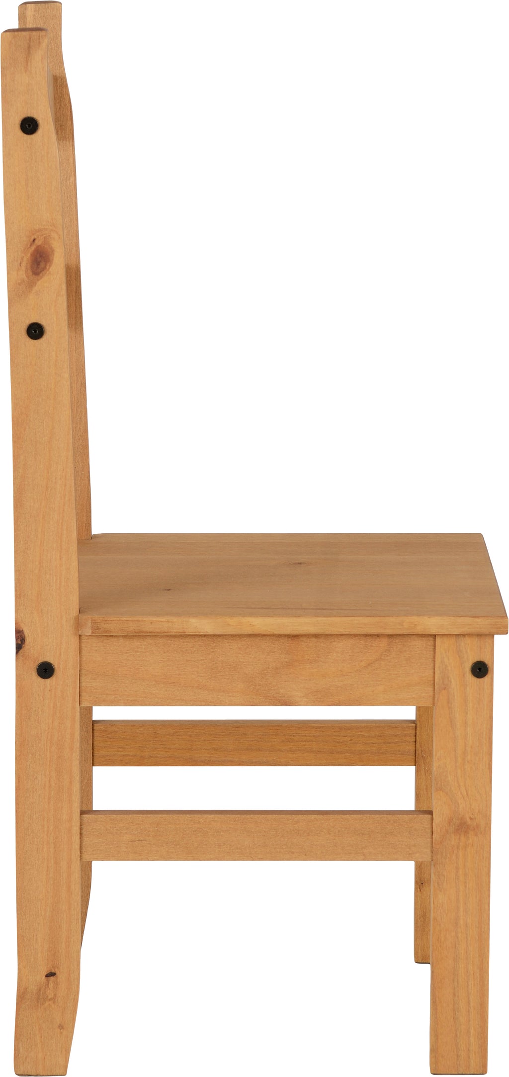 Budget Mexican Dining Chair (X2 Per Box) - Distressed Waxed Pine