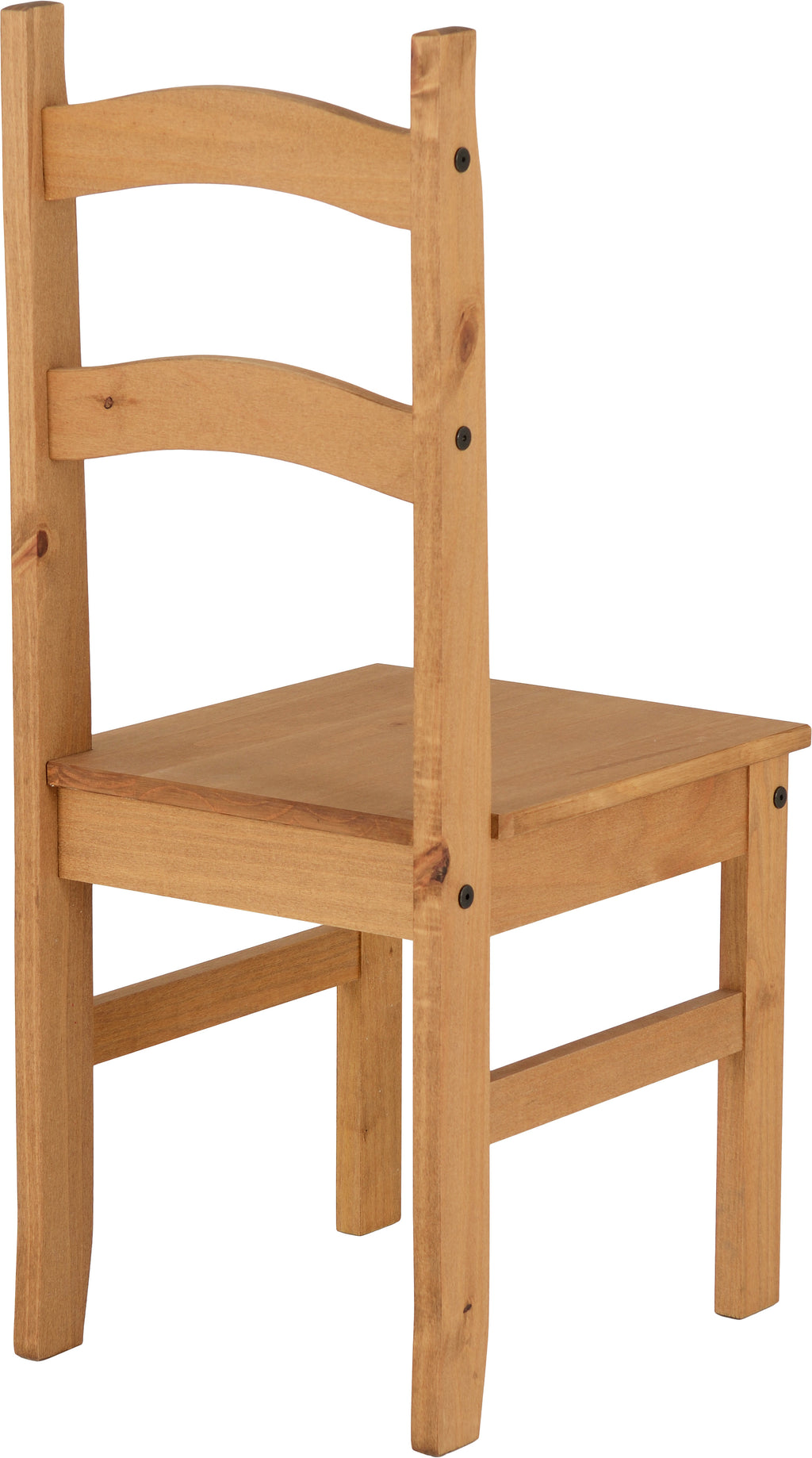Budget Mexican Dining Chair (X2 Per Box) - Distressed Waxed Pine