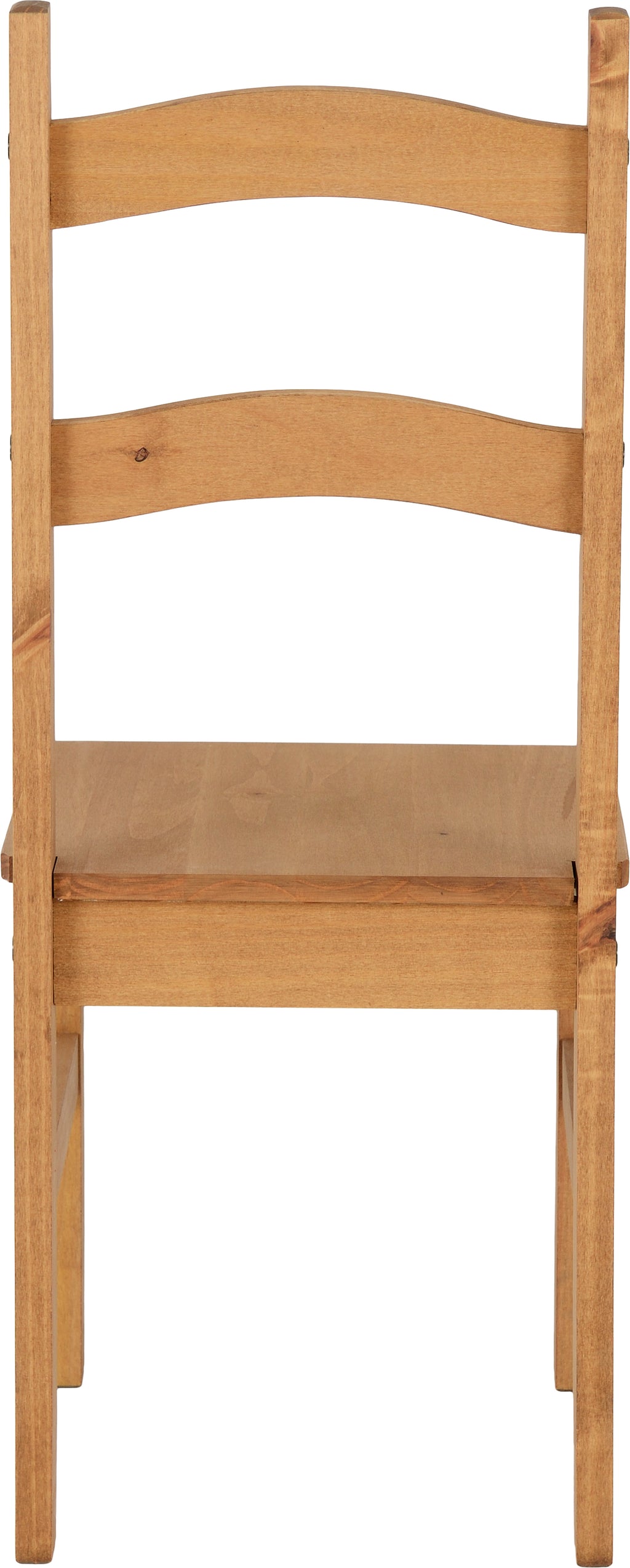 Budget Mexican Dining Chair (X2 Per Box) - Distressed Waxed Pine